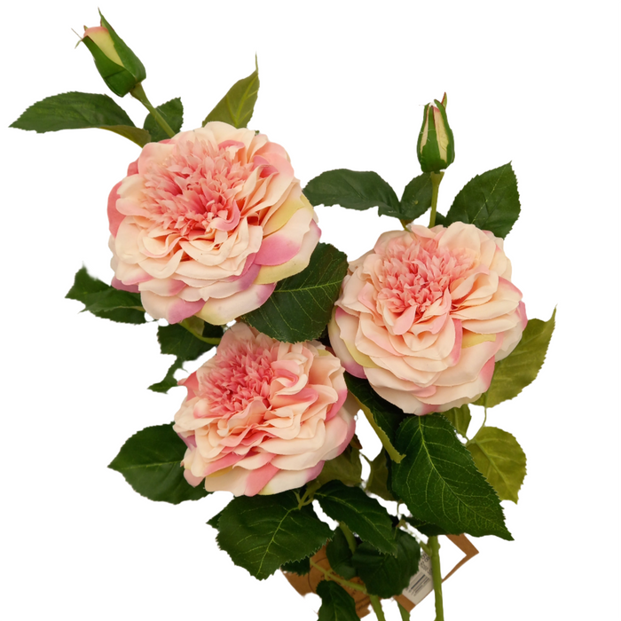 Artificial Pink Garden Rose Sprays