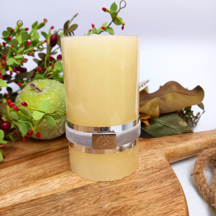 Lene Bjerre Yellow Pillar Candle