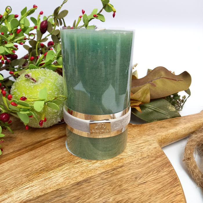 Lene Bjerre Green Pillar Candle