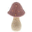 Ceramic Mushroom Glow Lamp Medium Pink