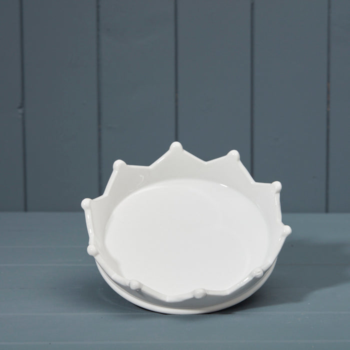 Ceramic Crown Tray / Serving Dish - 19cm