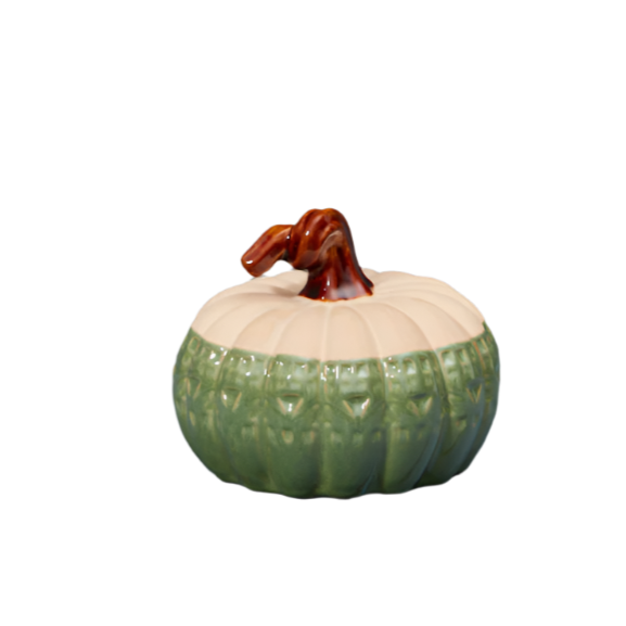 Ceramic Green Pumpkin 16cm