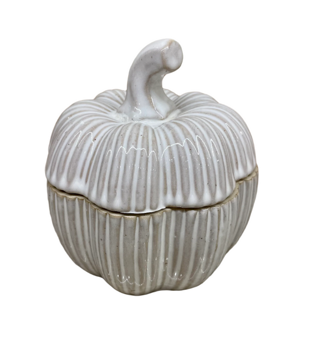 Ceramic Pumpkin Pot with Lid