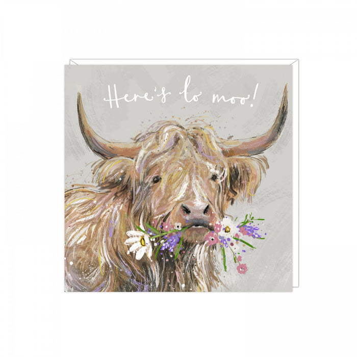 Cow Card - Here's To Moo - Art Beat