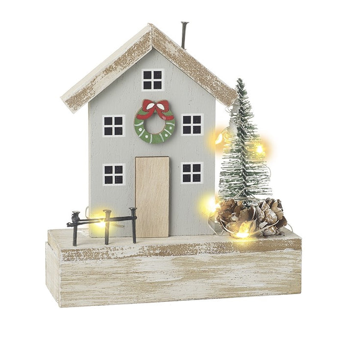 Light Up Christmas House Scene