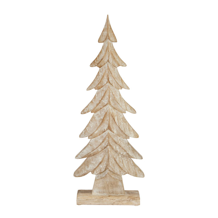 Carved Wood Christmas Tree - Two sizes