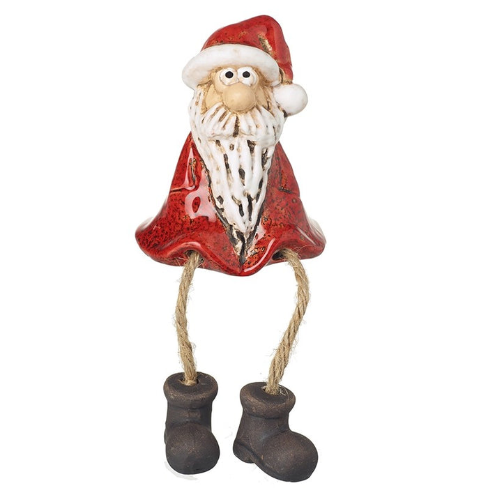 Ceramic Santa With Dangly Legs