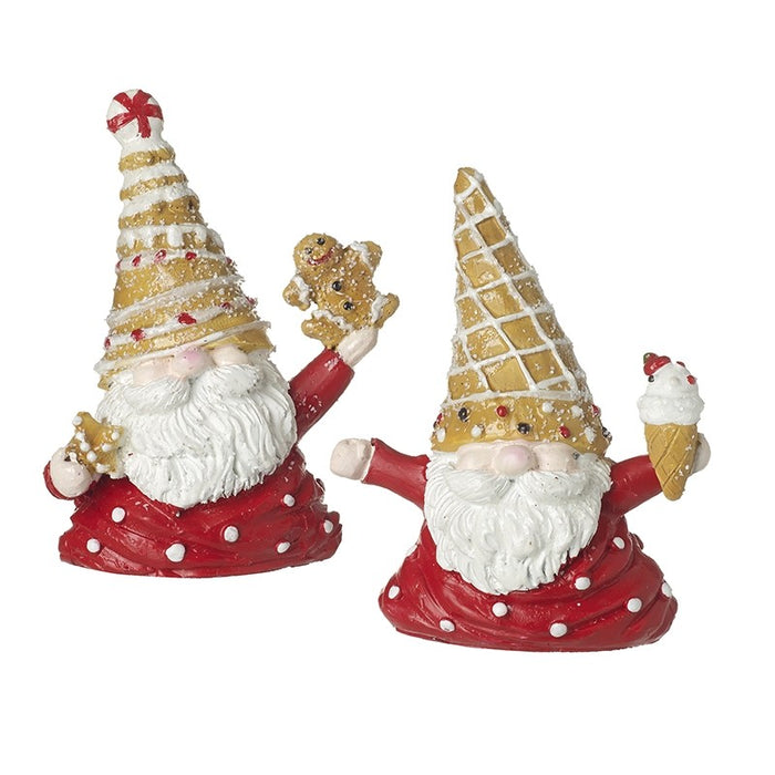 Ice Cream Cone Hat Santa Set of 2