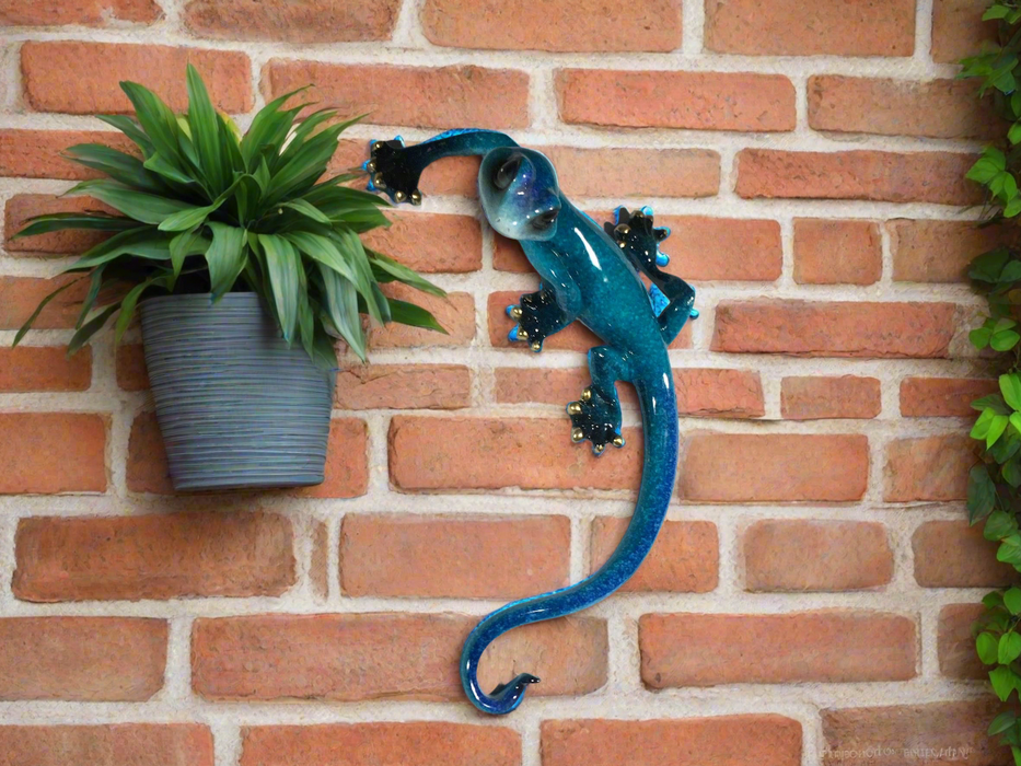 Blue Gecko Wall Decor - Small