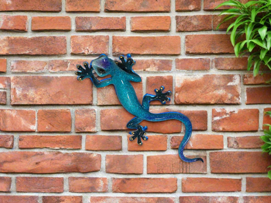 Blue Gecko Wall Decor - Medium