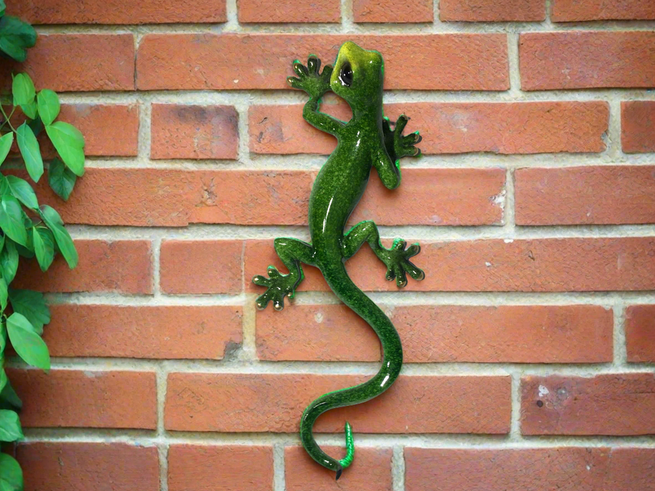 Green Gecko Wall Decor - Large