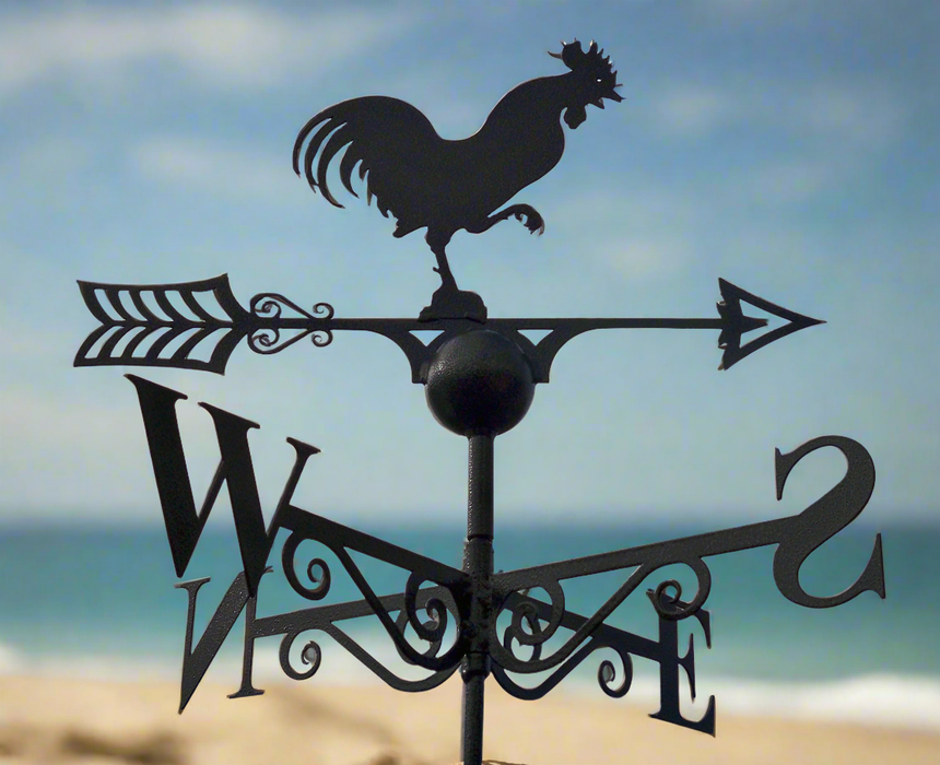 Cockerel Weathervane - UK Made Solid Steel