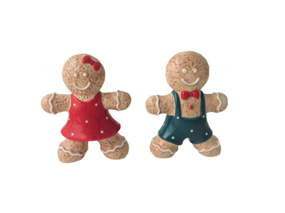 Boy & Girl Gingerbread - Ceramic Christmas Decorations