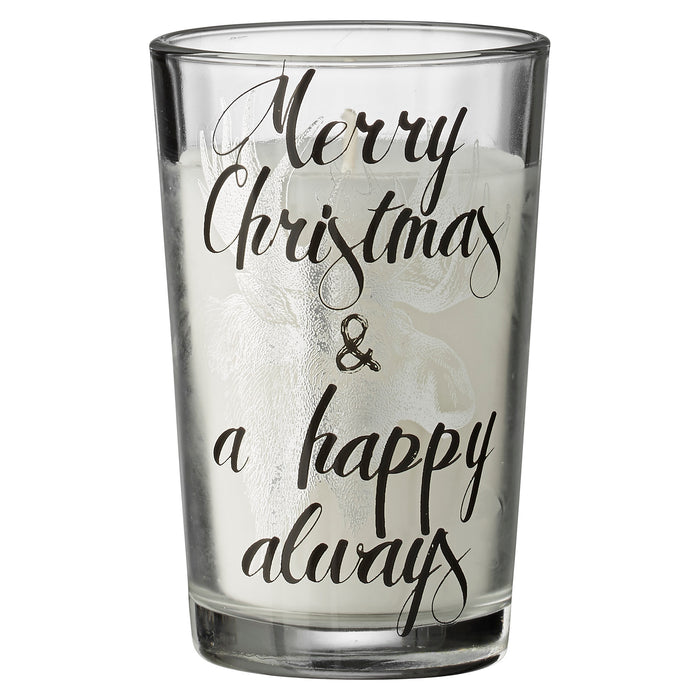 Lene Bjerre ‘Merry Christmas and A Happy Always’ Votive. 11cm