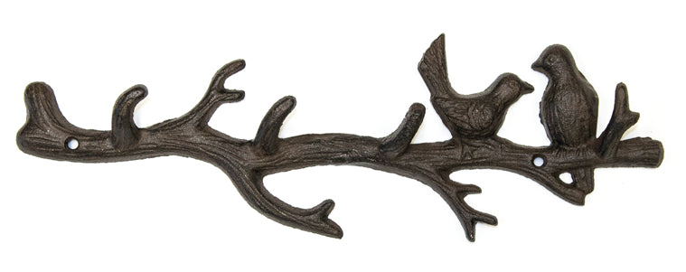 Birds on a Branch Key / Coat Hooks - Cast Iron