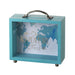 Teal Suitcase Shaped Money Box - Our Adventure Fund