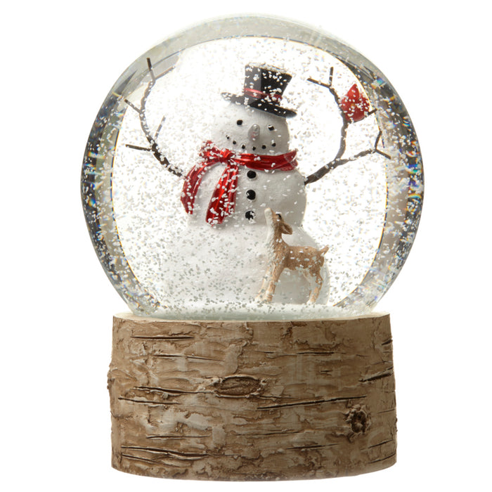 Large Christmas Snow Globe Jolly Snowman