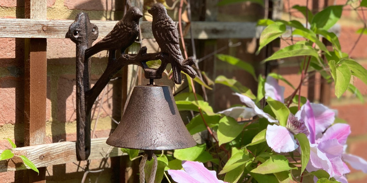 Door Bell Traditional Cast Iron - Bird Design —