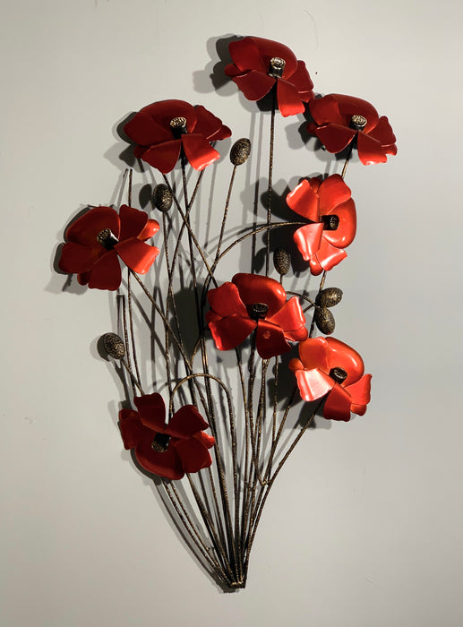 Poppy Metal Wall Art