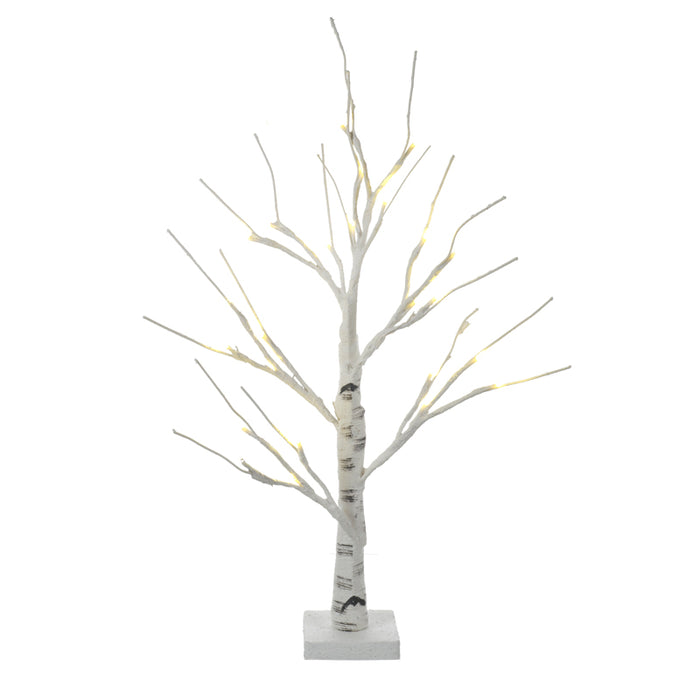 Birch Tree LED Light Up Christmas Tree 55cm