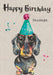 Happy Birthday Sausage Dog Card