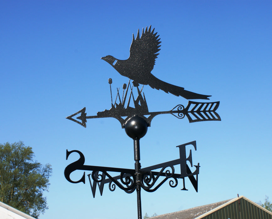 Pheasant Weathervane - UK Made Solid Steel