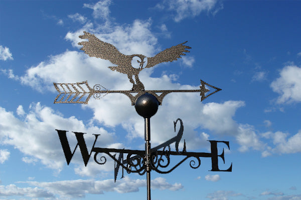 Owl Weathervane - UK Made Solid Steel