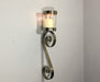 Wall Sconce - Silver Ornate Scroll