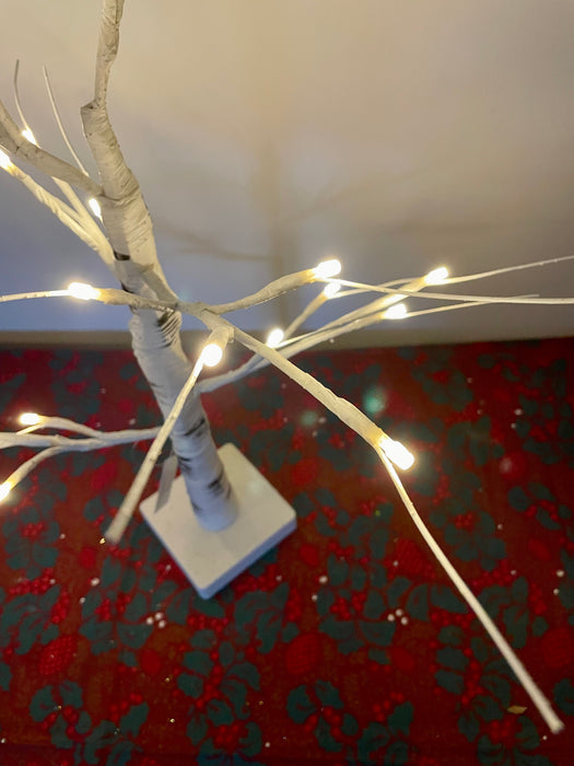 Birch Tree LED Light Up Christmas Tree 55cm