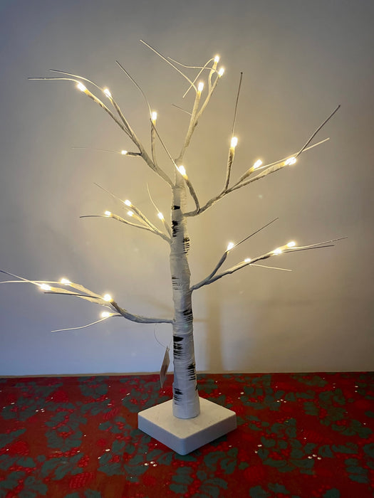 Birch Tree LED Light Up Christmas Tree 55cm